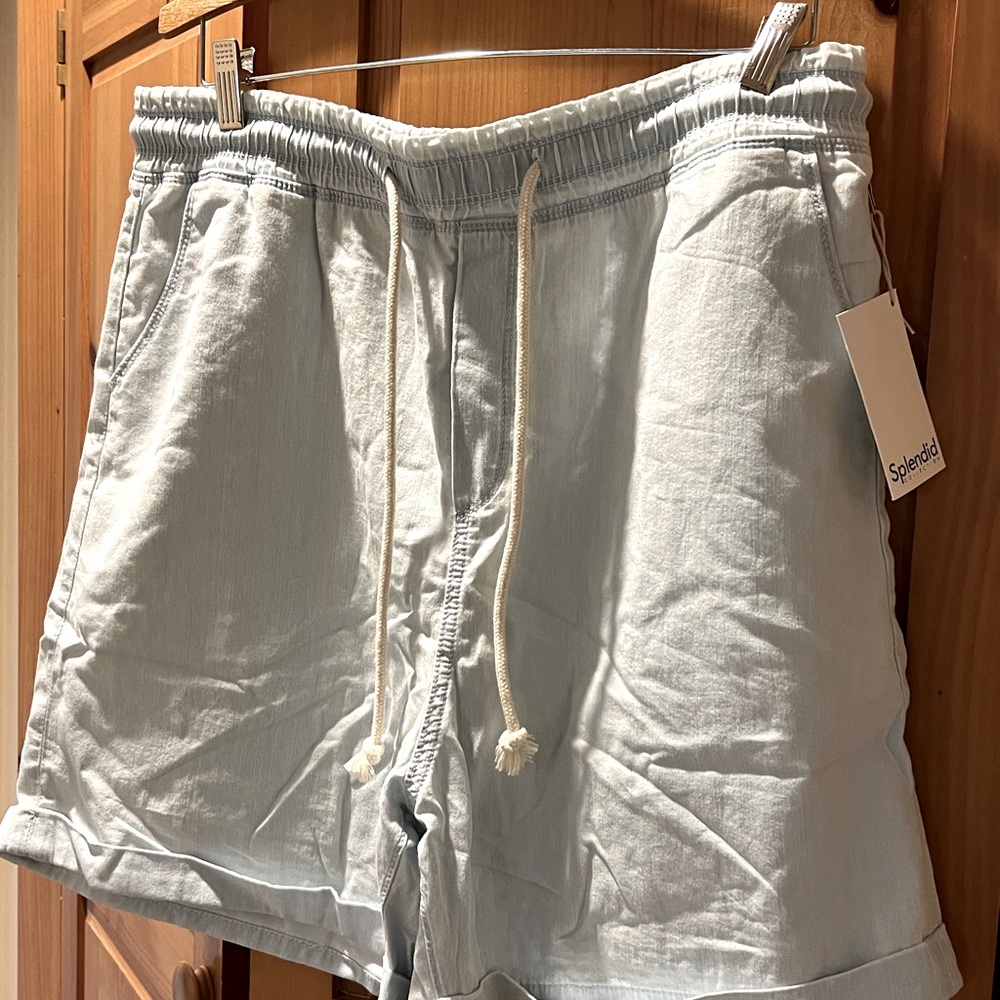 NWT Splendid Kit shorts size Xl blue